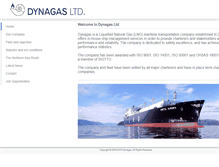 Tablet Screenshot of dynagas.com